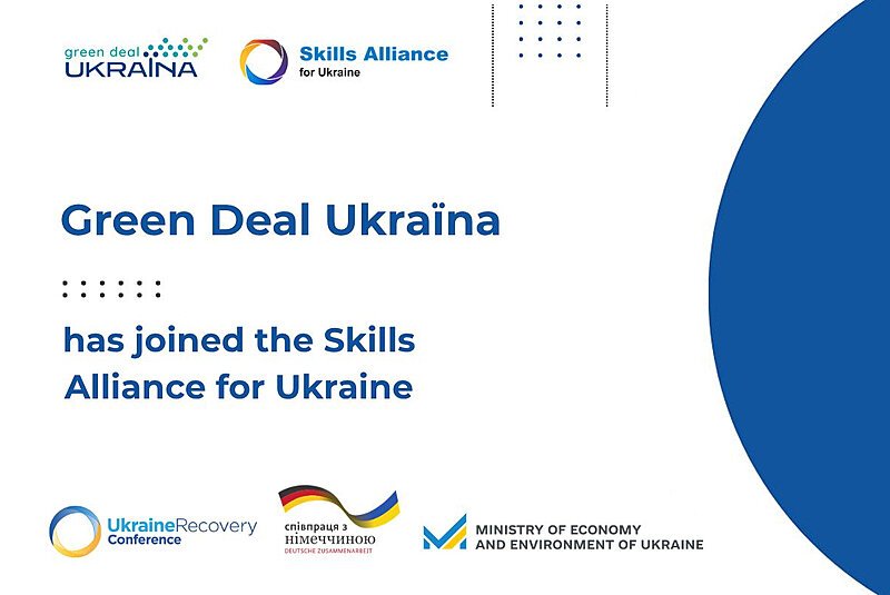 Green Deal Ukraїna has joined the Skills Alliance for Ukraine.